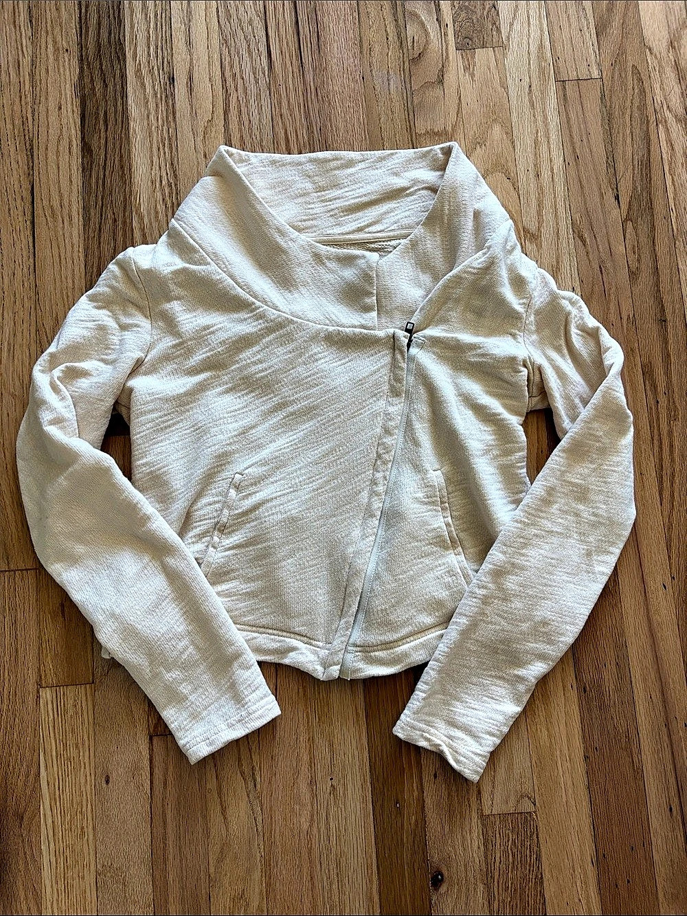 Loft Zip Jacket in Cream